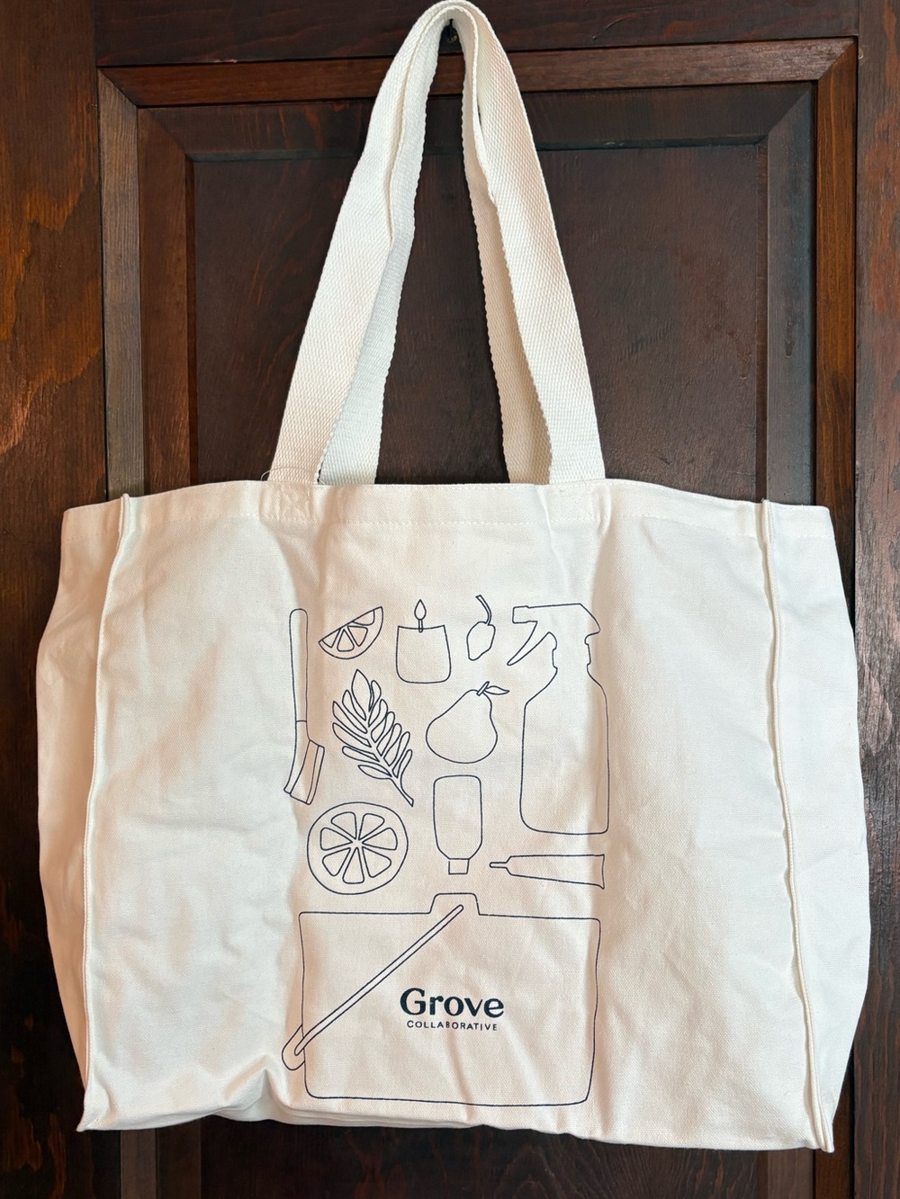 NWT Grove Collaborative 100% Organic Cotton Tote